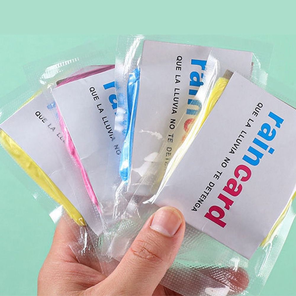 Disposable Rain Coat Cards (Pack Of 10)
