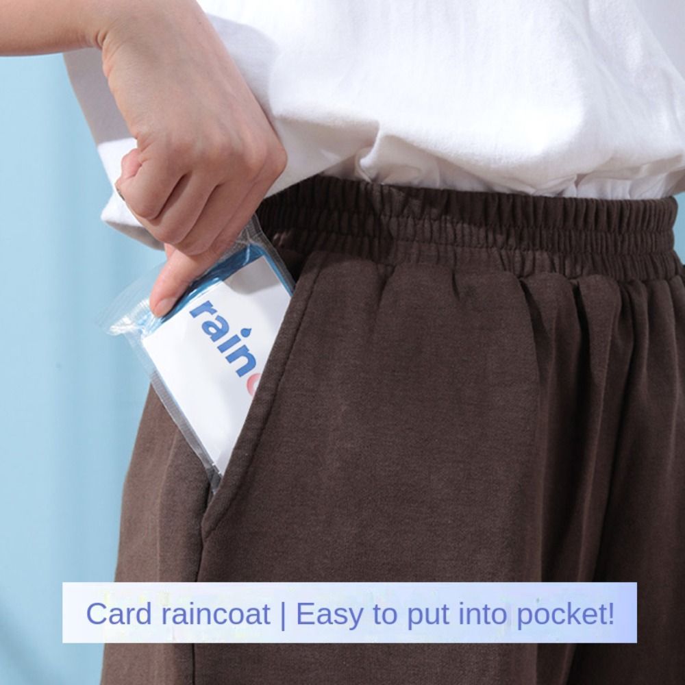Disposable Rain Coat Cards (Pack Of 10)