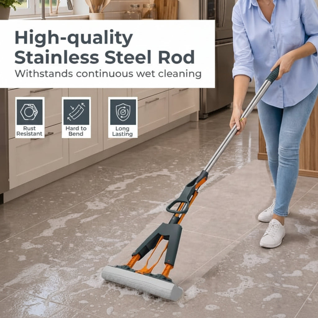 Multi-Purpose Foldable Floor Cleaning Squeeze Mop Wiper